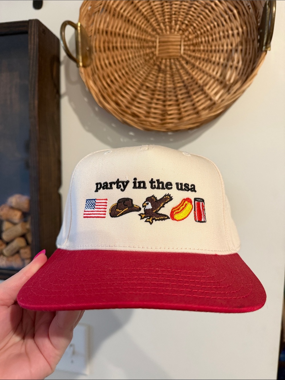 🦅 Party in the USA Americana Embroidered Snapback Hat